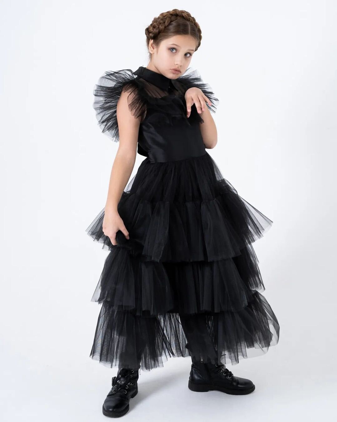 Black Dress Girls Costume Dress Black Dressoutfit Rave'n - Etsy