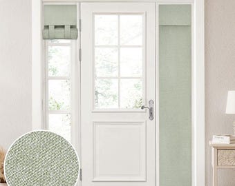 Cortinas para puertas francesas Cortinas opacas texturizadas para puertas francesas Cortinas para puertas de entrada en color blanco roto Cortinas beige, azul marino, gris Cortinas listas para instalar sin necesidad de taladrar
