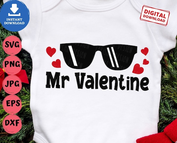 Boys Valentines Day Tshirt, Baby Boys Valentines Onesie - Needles Knots