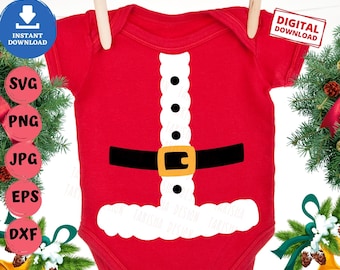 Santa Costume Svg, Christmas Santa Costume Svg, Santa Suit Svg, Funny Santa Costume Svg