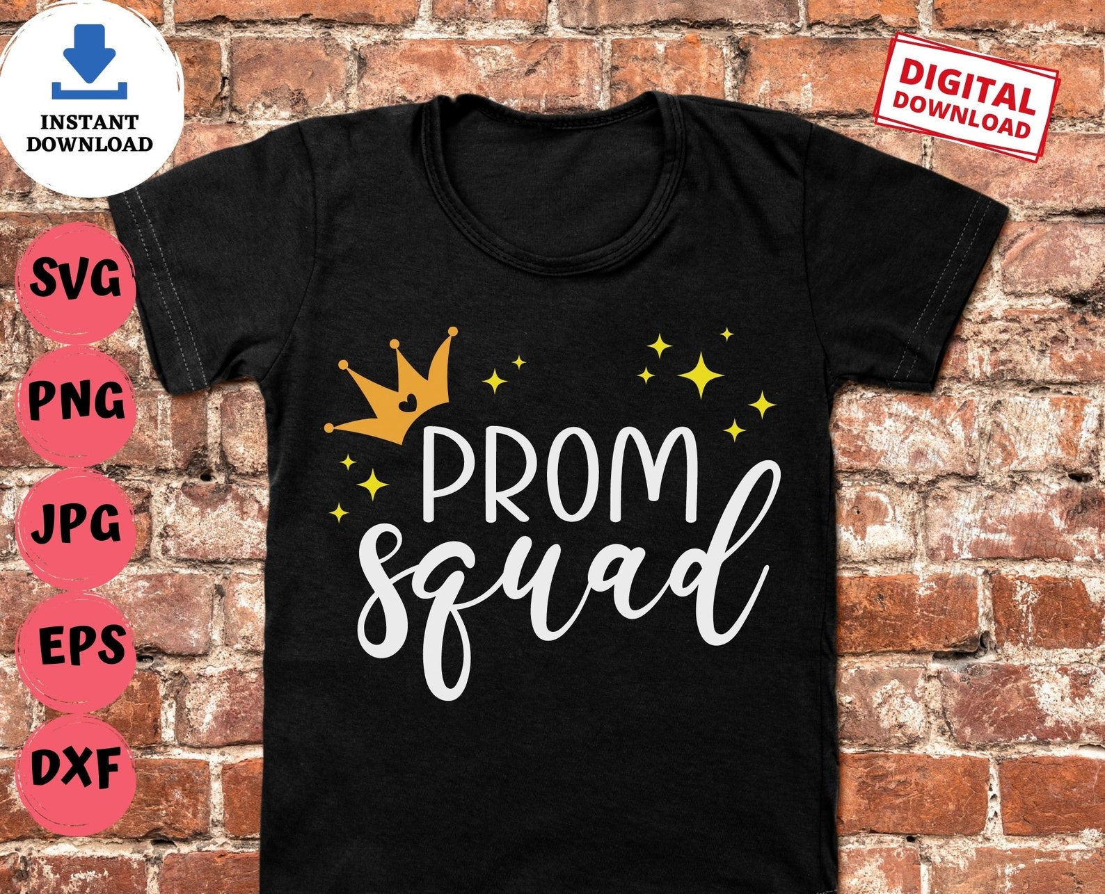 Prom Squad Svg Prom Svg Squad Svg Senior Life SVG Prom Etsy