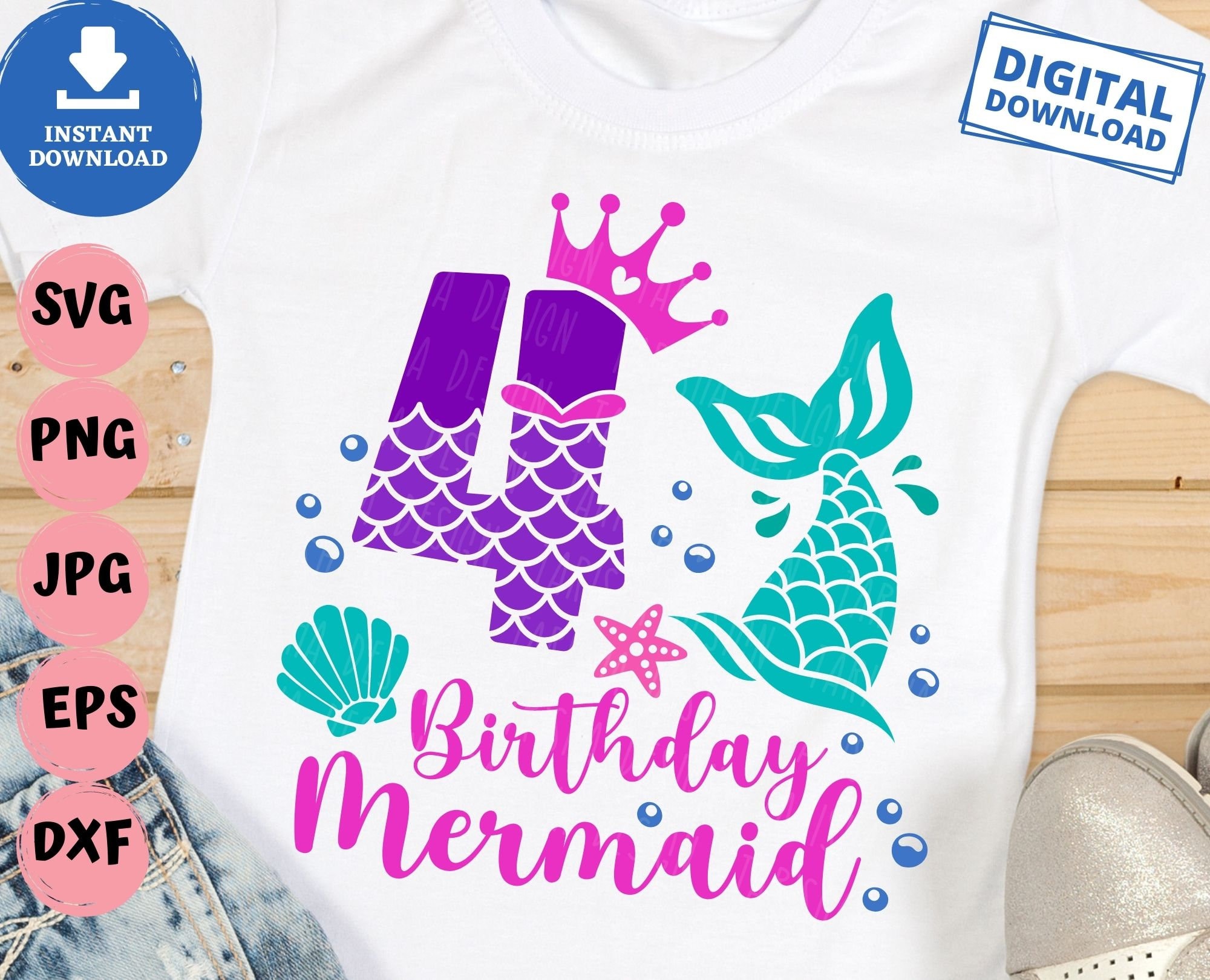 Girl's 4th Birthday Tank Dress - "Four And Fabulous" Glitter Racerback Summer Outfit - View #3