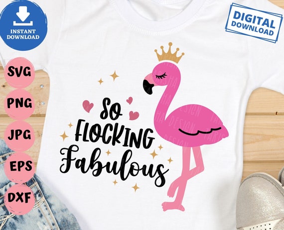 Cute & Funny Flocking Fabulous Flamingo T-Shirt Cute & Funny Flocking Fabulous Flamingo T-Shirt