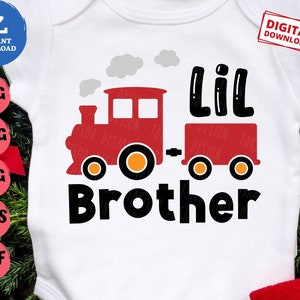 Lil Brother Train Svg, Little Brother Train Svg, Lil Bro Train Svg, Boys Train Svg, Little Brother Shirt Svg, Boys Matching Shirt Svg