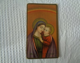 Vintage holy card - Madonna and Child Jesus - 1934 - N.G. Basevi