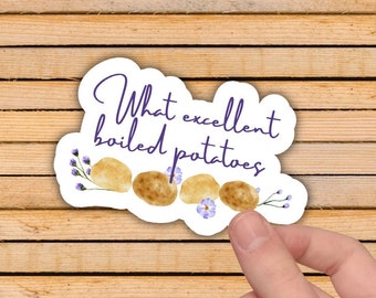 Romantic book Sticker, Jane Austen vinyl Sticker, Mr. Collins Sticker, bookish stickers, vinyl stickers, laptop decals