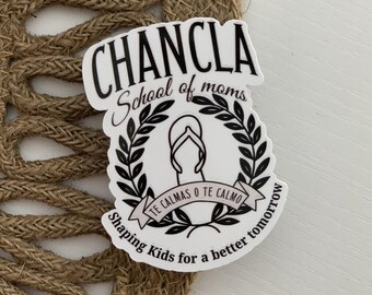 Funny chancla latina sticker, spanish stickers,hispanic sticker,sarcastic,water bottle vinyl sticker, gift ideas for latina