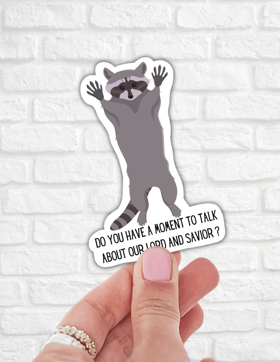 Raccoon Funny Sticker,raccoon Sticker , Laptop Decals, Water Bottle ...