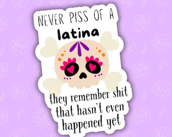 funny latina sticker,spanish sticker,hispanic sticker decals,water bottle sticker, laptop decals,stickers for, gift ideas under 10