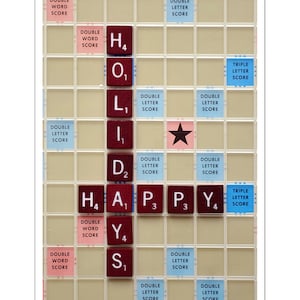 Happy Holidays Scrabble® Greeting Card