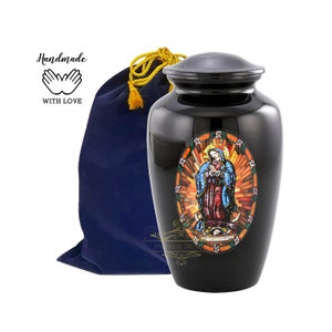 Our Lady Of Guadalupe Urn - Religious Cremation Urn -Adult Our Lady Of Guadalupe Urn - Funeral & Memorial Urn For Human Ashes Upto 200 LBS