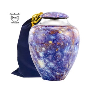 Mercury Planet Urn -  Mercury Planet Metal Cremation Urn - Modern Art Adult Urn -Ashes Adult Burial -Cremation Keepshake Urnfor Human Ashes