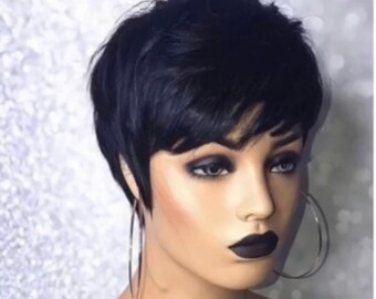 pixie wigs with bangs