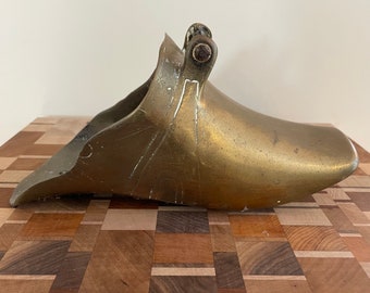 Antique Brass Conquistador Stirrup: South American Equestrian Decor