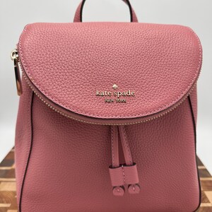 kate spade Rose Pink Pebbled Leather Backpack Kate Spade New York Leather Backpack - Pink Backpacks  main image 4