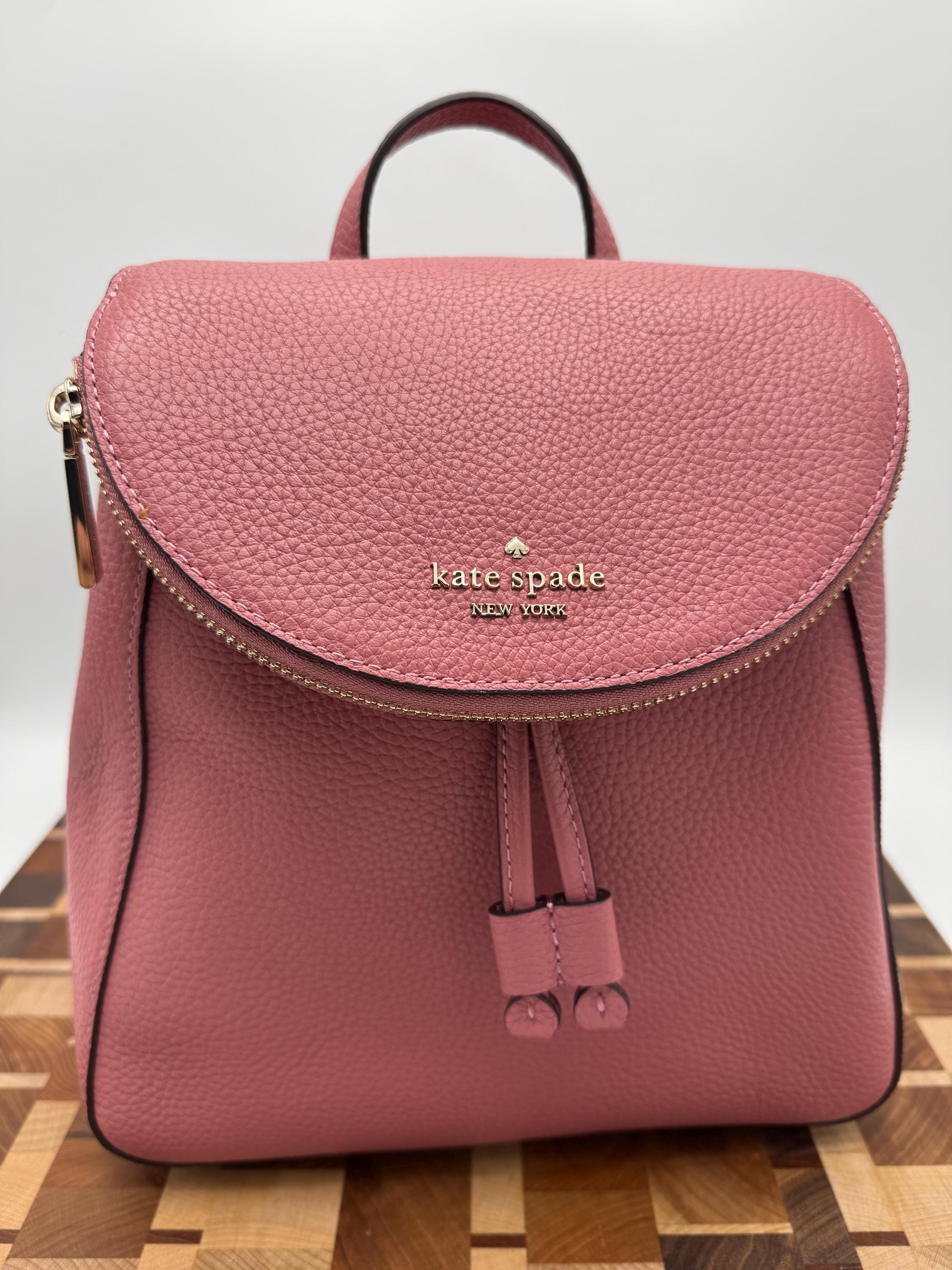 Kate Spade leila medium flap backpack Kate Spade - Brandclub - Leila Dome Backpack Pebbled Leather  main image 2