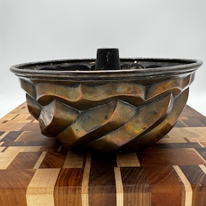 Antique Copper Culinary Mold, Pudding Mold or Cake Tin, Northern Europe, 19th century,
