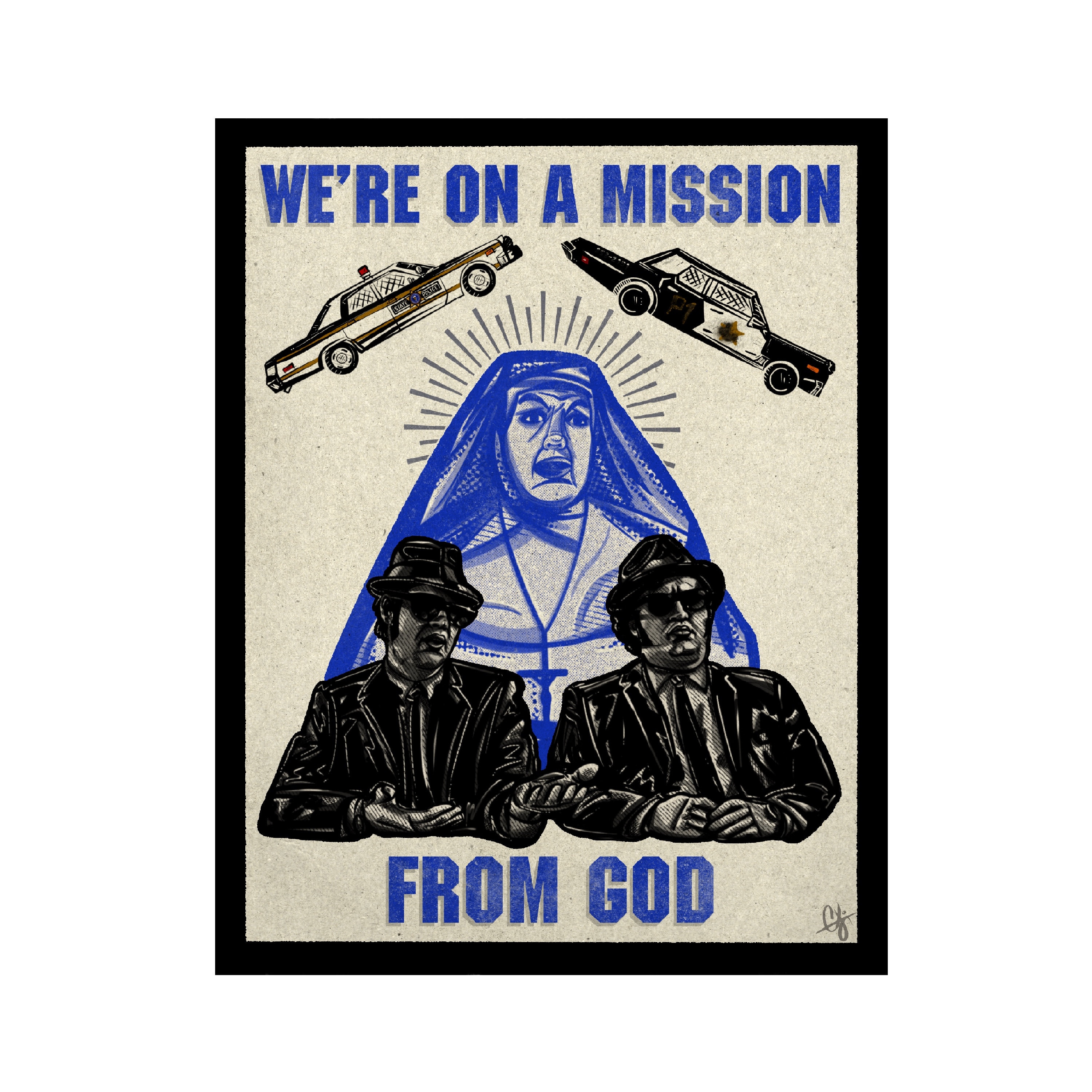 Were on A Mission From God Blues Brothers John Belushi | Etsy