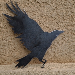 Metal Crow / Raven Decoration