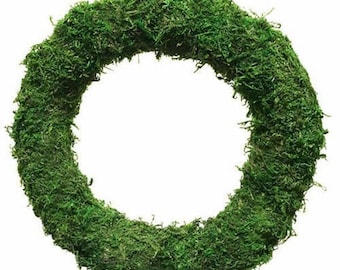 10" or 12" Padded Moss Wreath Rings Christmas Making Frames metal baseUK postage only