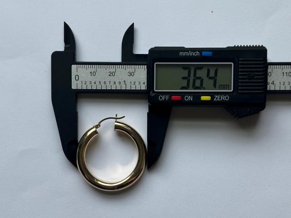 Solid Gold Chunky Stack Hoop Earrings | 14k | Hol… - image 6