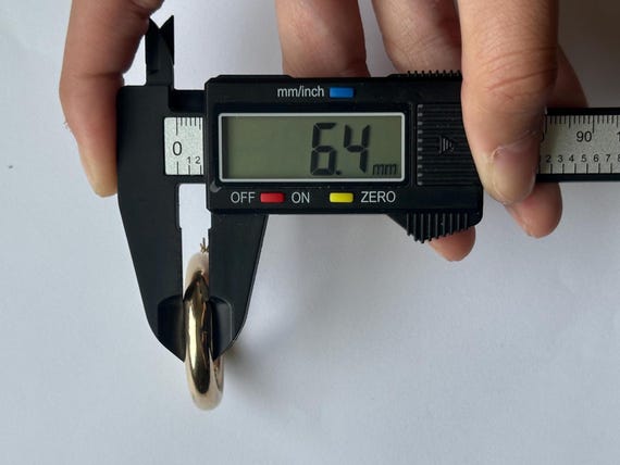 Solid Gold Chunky Stack Hoop Earrings | 14k | Hol… - image 7