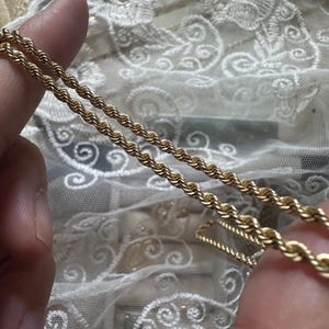 14k | Solid Gold Chunky Rope Chain Necklace | 18 inches, 2.4 mm
