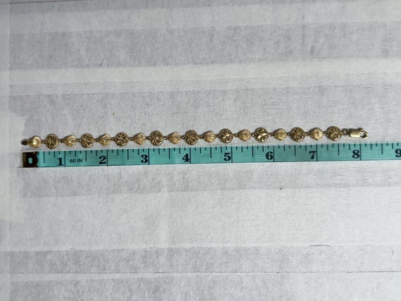 Solid Gold Seashell & Sand Dollar Bracelet | 14k … - image 11