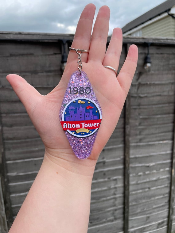 Alton towers hotel resin keyring Etsy