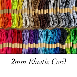  Usew 1/8-Inch (3mm) Black Heavy Stretch Round String Elastic  Cord (Cut of 10 Yards)