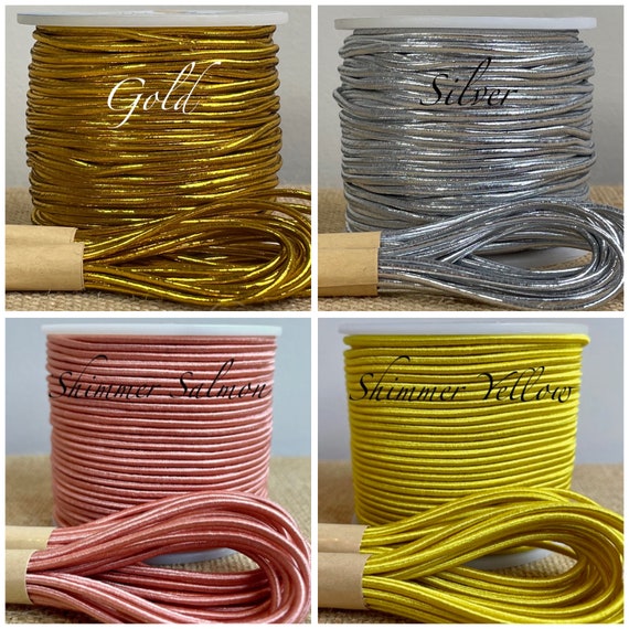 REILLY 3mm Round Elastic Cord in 12 Colors