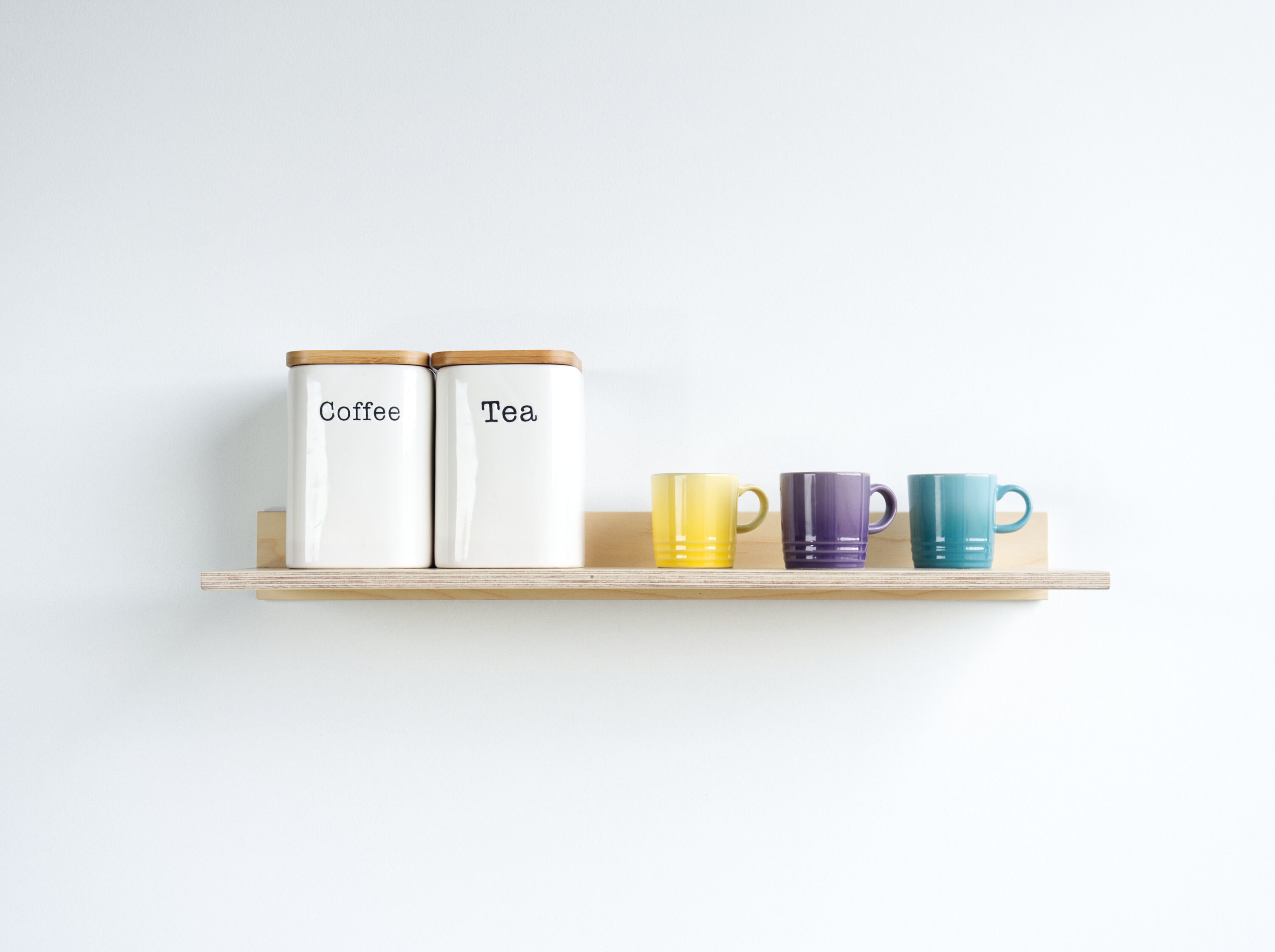 Simple Plywood Shelf 17cm White Tinted Oil | Etsy UK