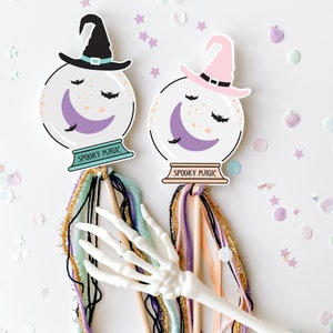 Spooky Magic Halloween Wand || Printable Boo Basket Flag || Halloween Pennant Flag || Photo Prop || Halloween Activities for Kids || H02