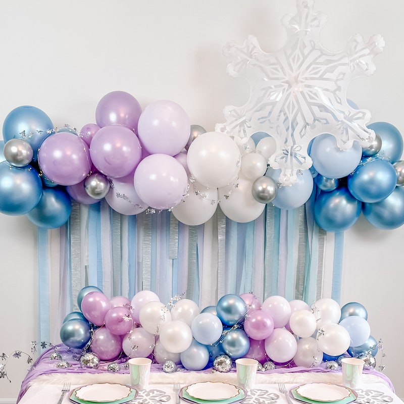 Frozen balloons for christmas