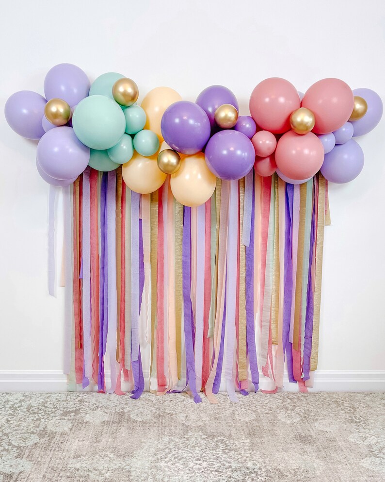 6' Encanto Balloon & Streamer Backdrop Kit Fairy Garden Etsy
