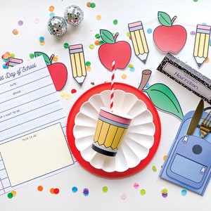 Back to School Breakfast Printables || First Day of School Party || Last Day Graduation || School Banner || Printable School Decor