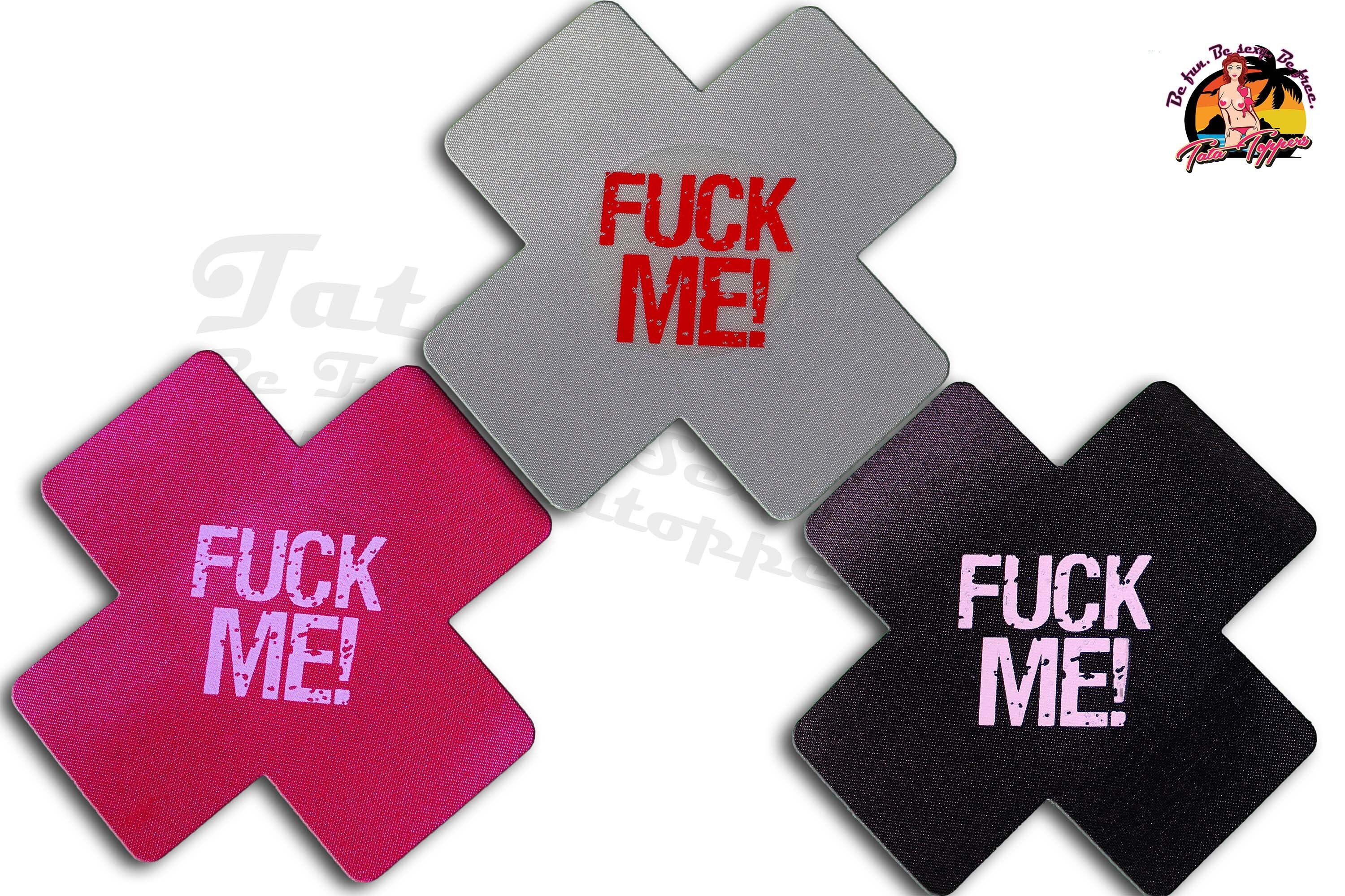 Fuck Me Nipple Pasties - Go topless, go sheer with no fear! Self adhe…