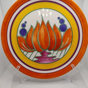 Clarice Cliff LILY DESIGNER PLATE.