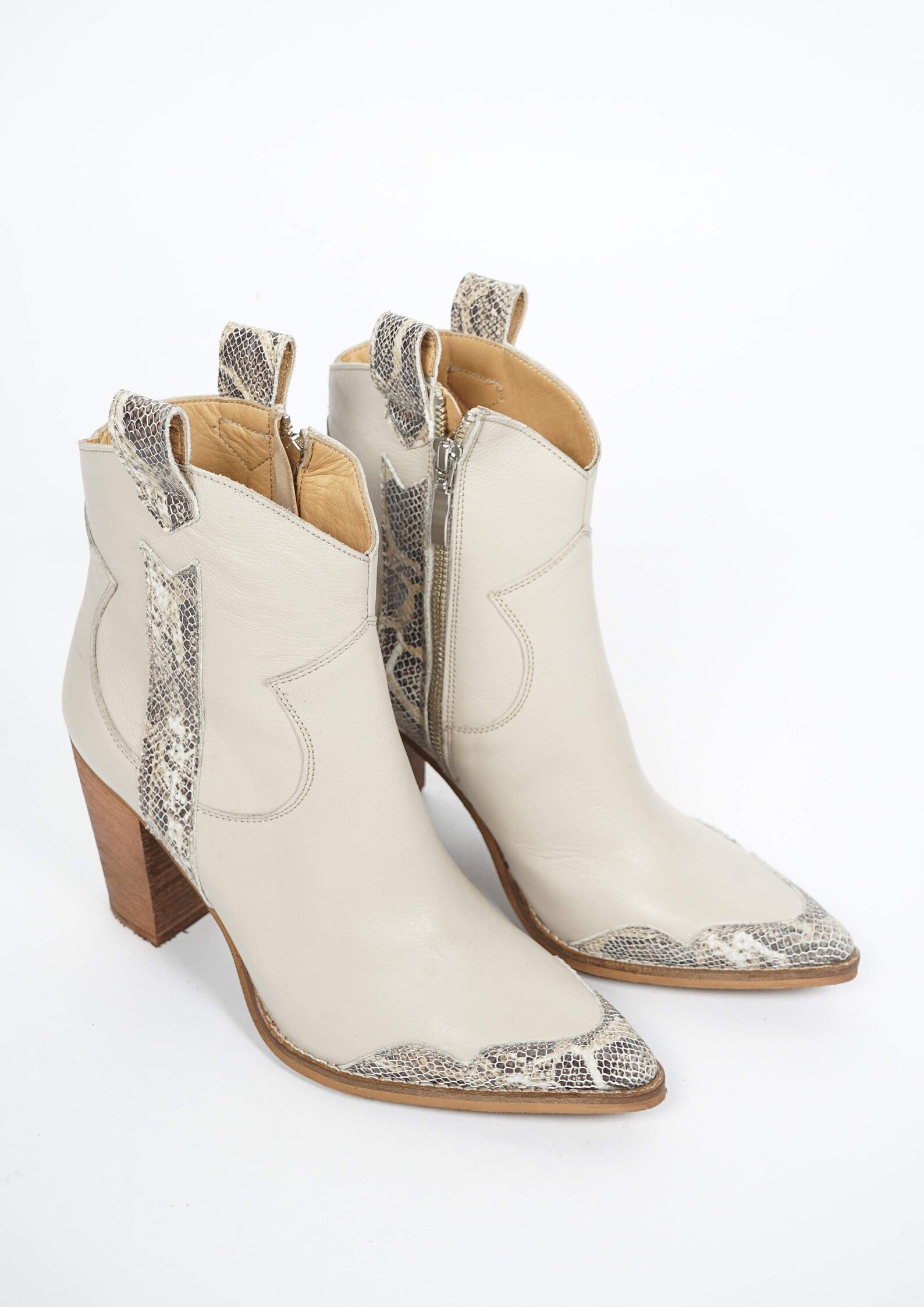 Off White Cowboy Boots Beige Boots con Memory Foam Insole Etsy