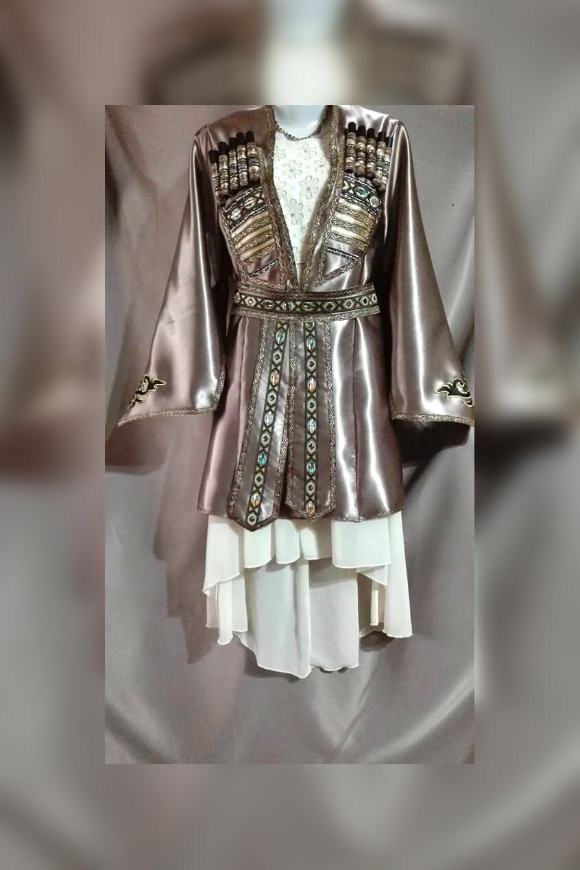 Traditionelles georgisches Kleid Hochzeitskleid weißes Kleid | Etsy