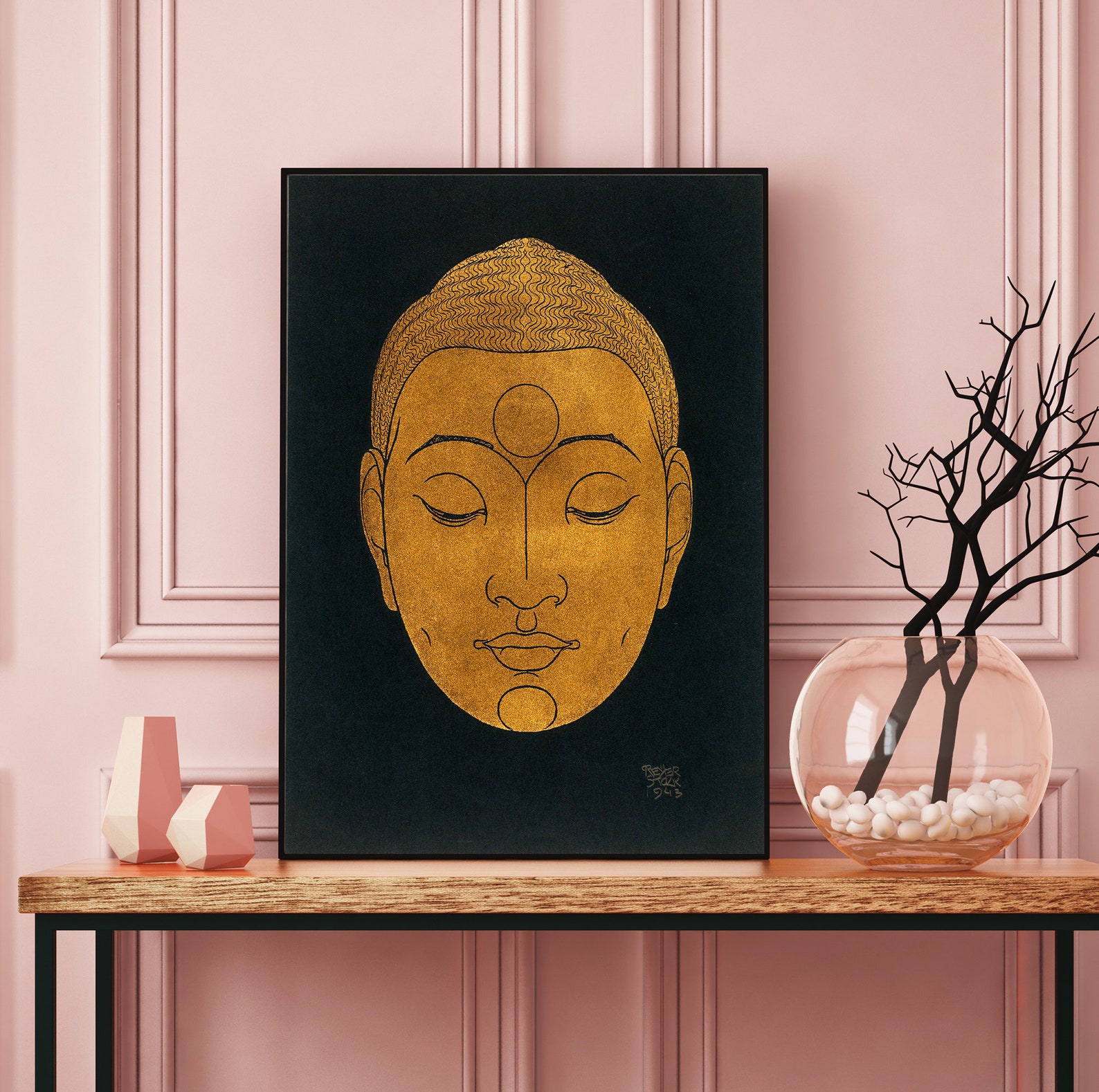 Buddha Wall Art Buddha Print 'Buddha Head 1' Home Etsy