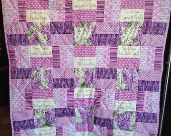 What Cancer Cannot Do homemade throw quilt