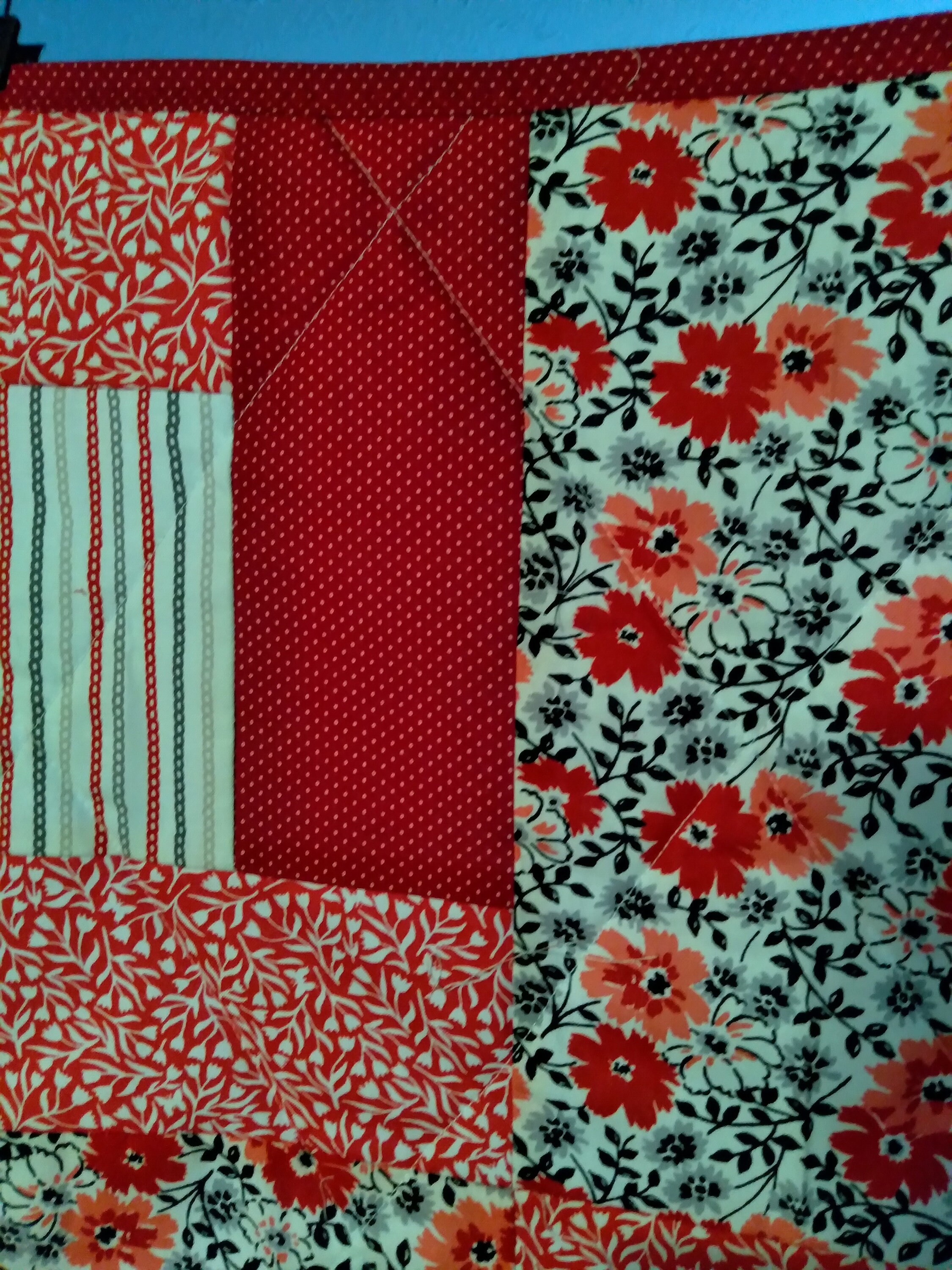 Homemade quilted throw blanket Etsy
