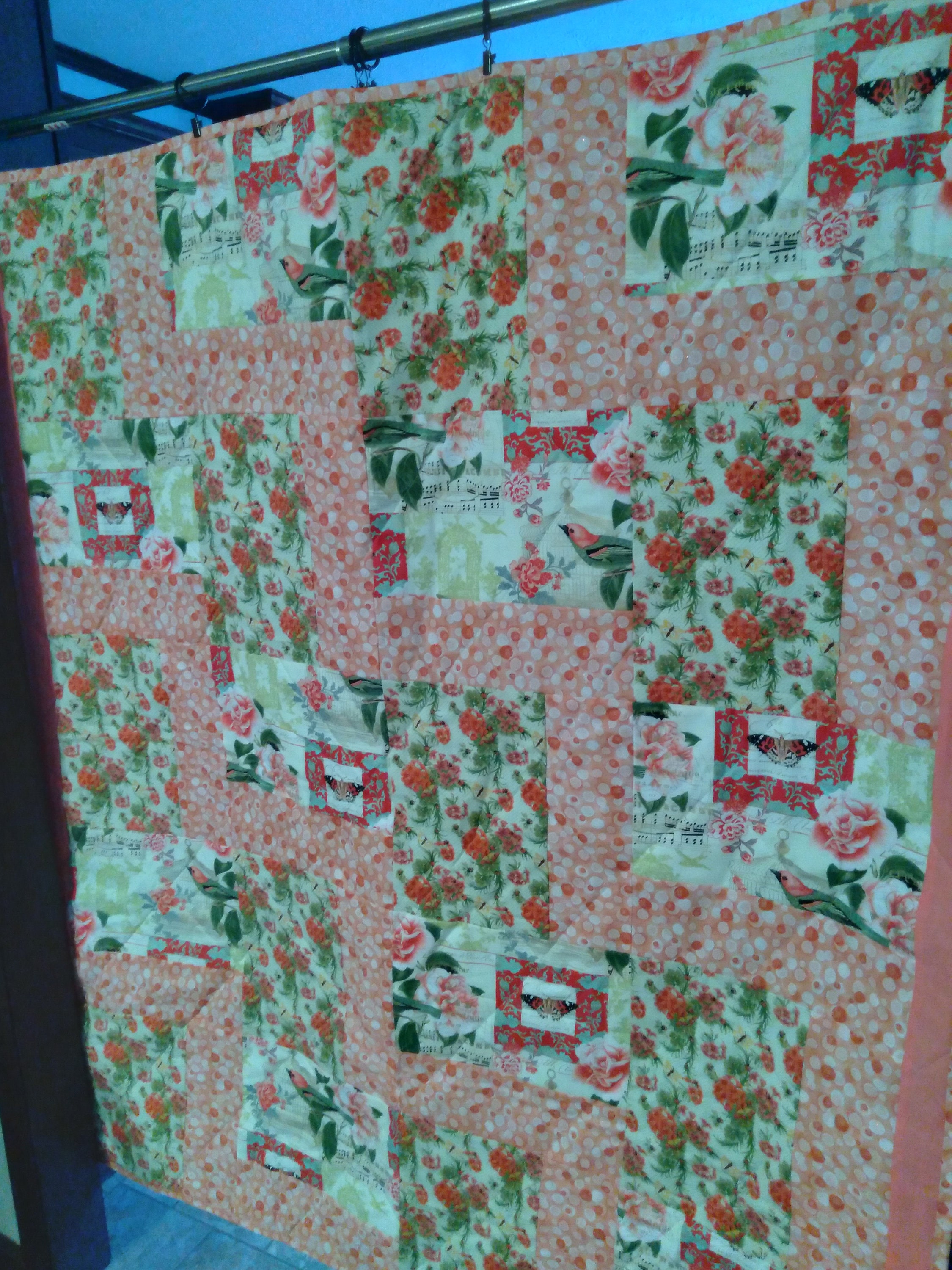 Homemade quilted throw blanket Etsy