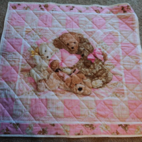 Quilt Teddy Bear Etsy