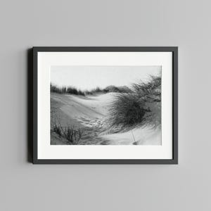 Schwarz-Weiß Fotografie "In den Dünen", Druck auf FineArt Baryta