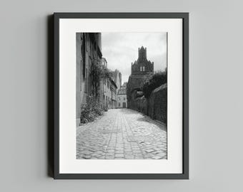 Fotografia in bianco e nero "Stralsund", stampa su carta baritata fine art.