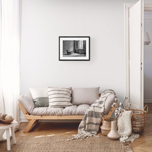 Schwarz-Weiß Fotografie Zimmer mit Aussicht, Druck auf FineArt Baryta A3 (29,7 x 42,0 cm)