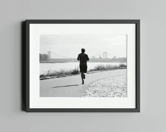Schwarz-Weiß Fotografie "Der Läufer", Druck auf FineArt Baryta