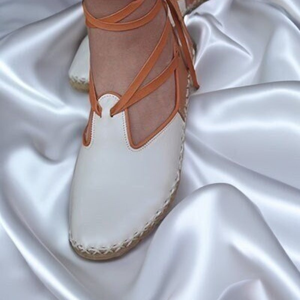 Woman Flat Leather Lace-up Shoes, Earthing Shoes, Grounding Shoes, Handmade Leather Shoes, Barefoot Shoes Women, Comfy Slip On